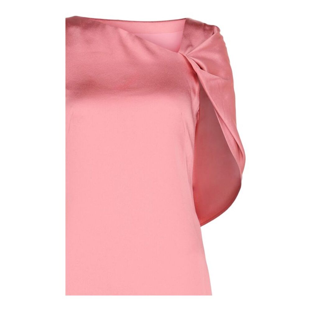 Givenchy Asymmetric Draped Midi Dress Pink Womens - Picture 3 of 3